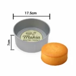 Round Galvanized Cake Mould 17.5cm ,7cm Height