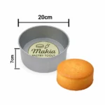 Round Galvanized Cake Mould 20cm ,7cm Height