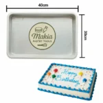 Makia Galvanized Tray 30×40 cm,4cm Height