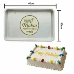 Makia Galvanized Tray 30×40 cm,7cm Height