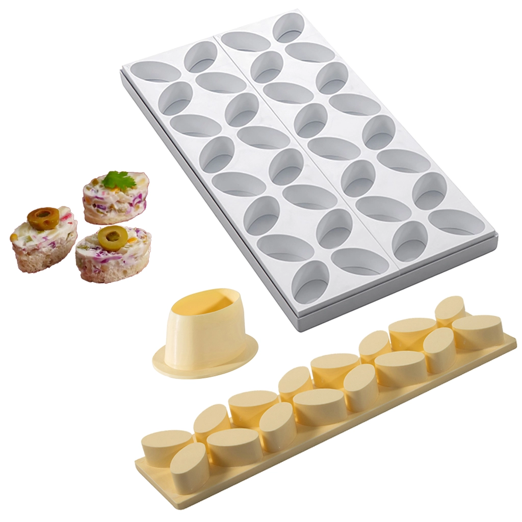 MGN01 Mignon Portion Mould – Oval Shape - Image 1