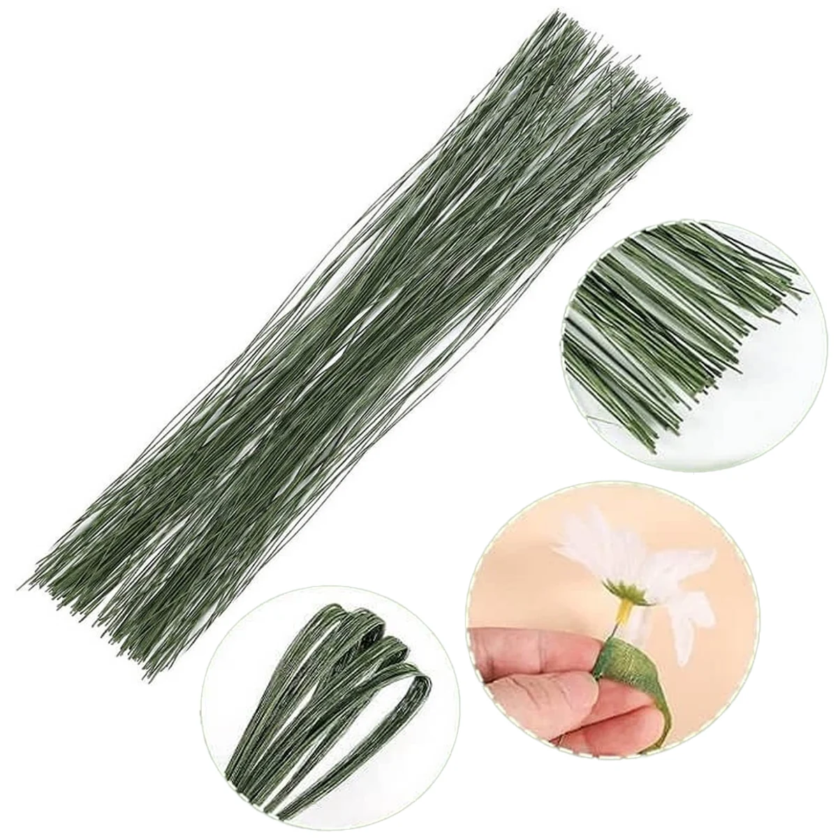 SWO2-3 Green Floral Wire - Image 1