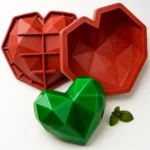 Medium Origami Heart Silicone Mould 20cm