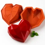 Medium Origami Heart Silicone Mould 12cm