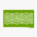 Lace Flower Border Pattern Stencil Mesh