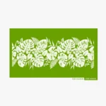 Tropical Leaf Pattern Stencil Mesh