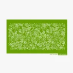 Leaf, Bud and Rose Pattern Stencil Mesh