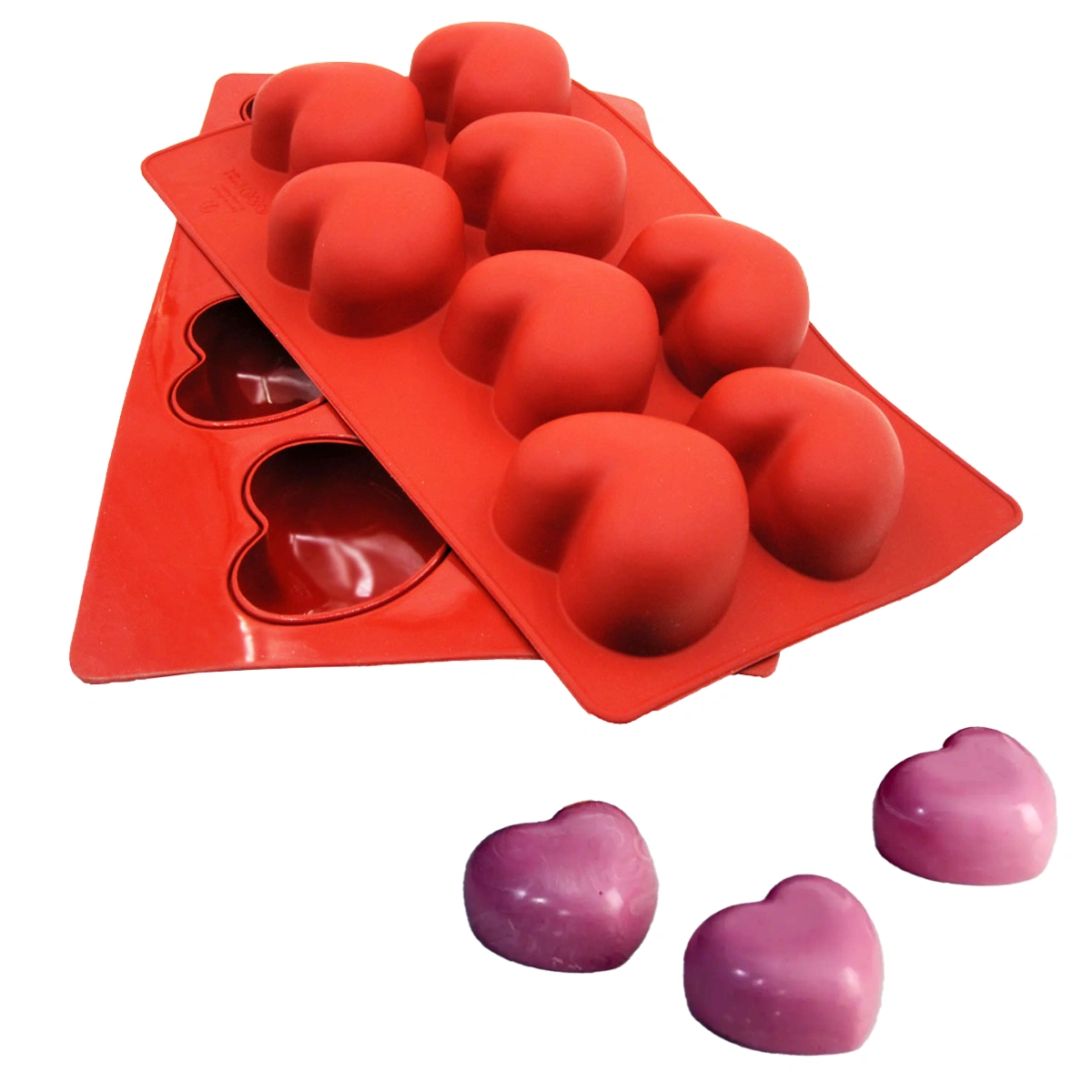 MSM52 Simple 3D Heart Shape Silicone Mould - Image 1