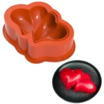 Interlocking 3D Heart Shape Silicone Mould