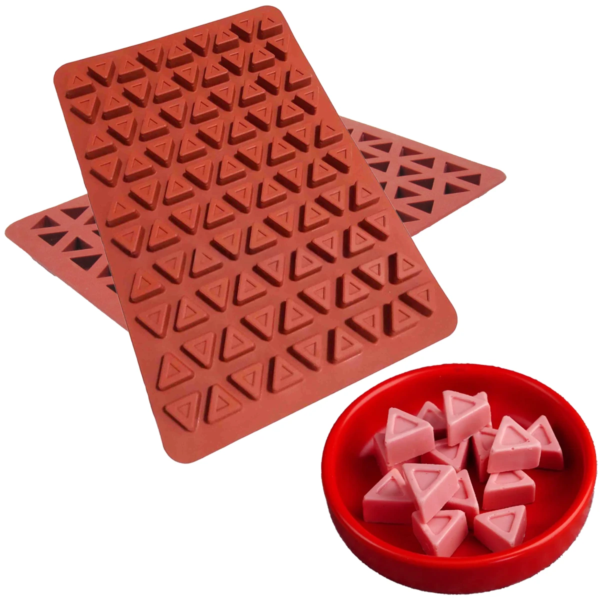 MSM91 Chunky Triangle Silicone Mould 2cm - Image 1