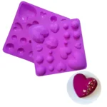 Heart and Diamond‑Circle Shape Silicone Mould