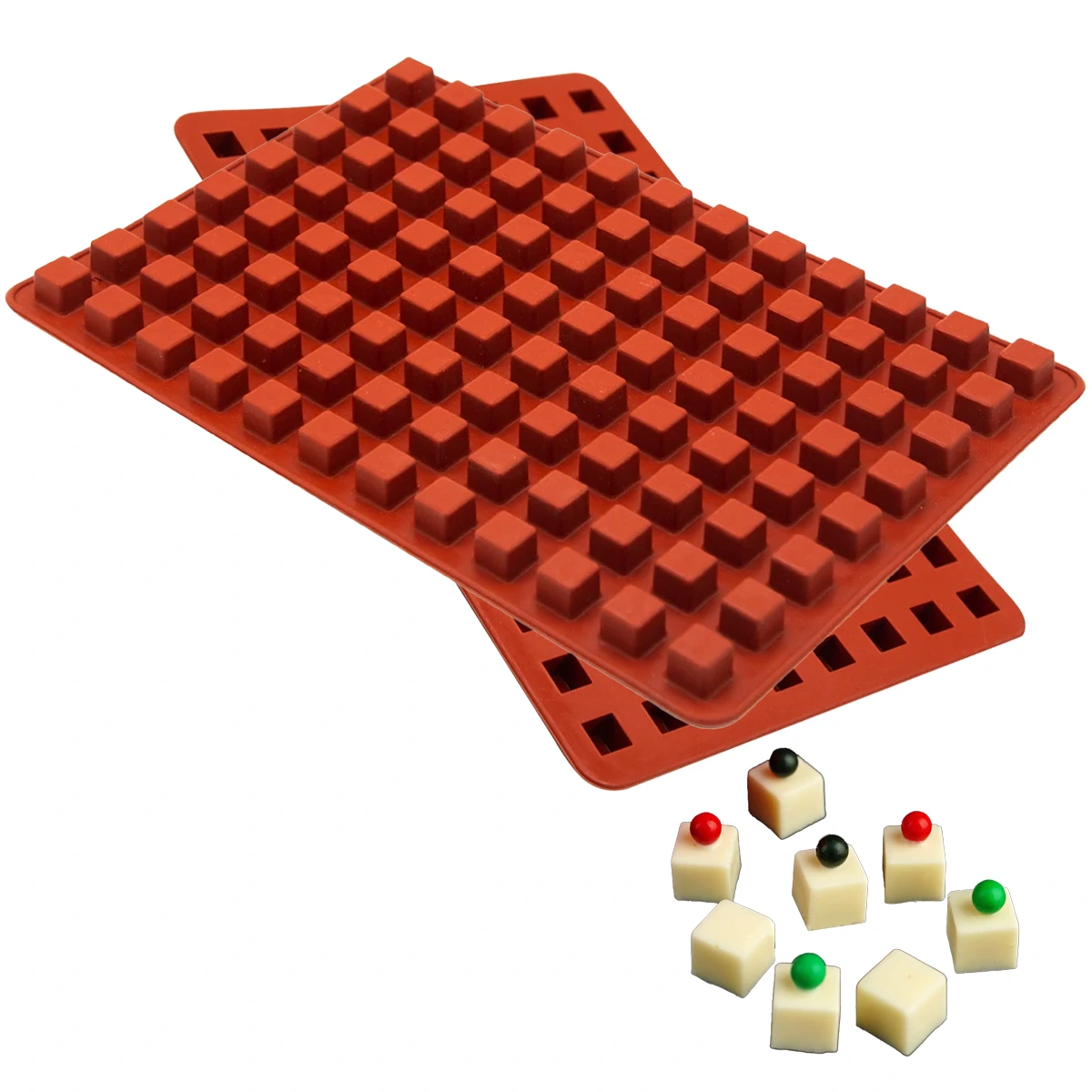 MSQ10 Squared Cube Silicone Mould 12mm - Image 1