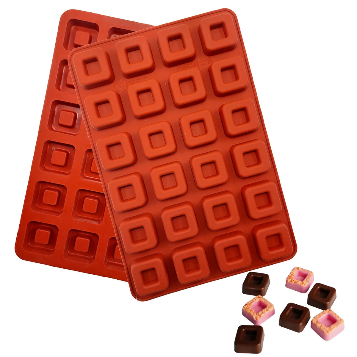 SAV01 Small Square Savarin Silicone Mould - Image 1