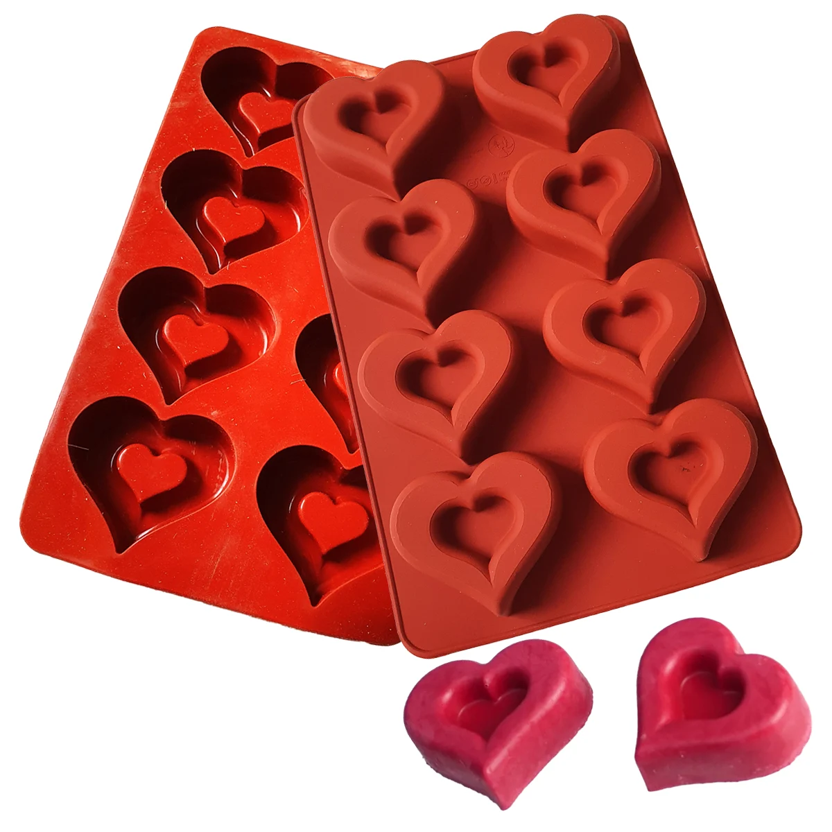 SAV22 Large heart‑shaped Savarin Silicone Mould - Image 1